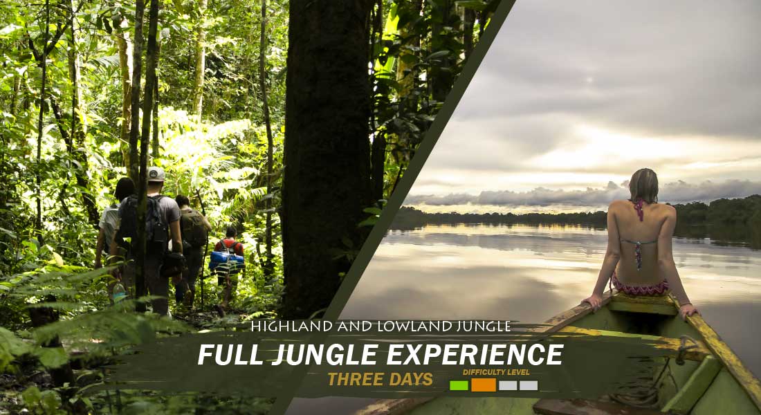 Full Jungle Experience three days Full Jungle Experience three days tour